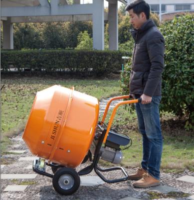 China Construction Material Stores Electric Concrete Mixer With Handle for sale