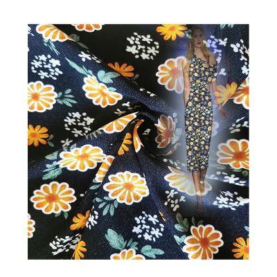 China New Beautiful High Quality Sunflower Stretch Stretch Mesh Fabric Spandex Spandex Soft Nylon Mesh Fabric For Garment Dresses for sale