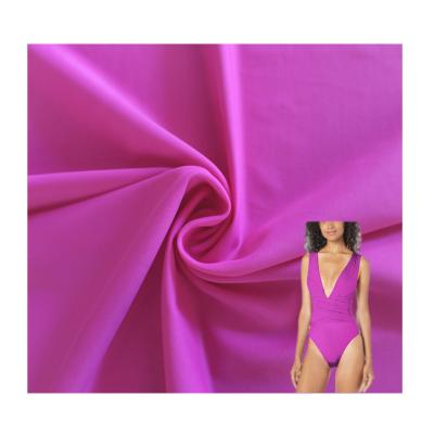 China Best Price Stretch Stretch Chain Knitted Spandex 20 Polyamide 80 Swimsuit Stretch Satin Polystr Garment Fabric With In Stock Colors for sale