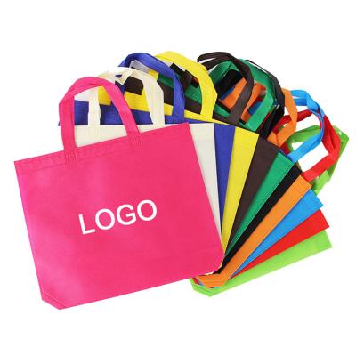 China Feature Cheap Custom Printed Logo Recyclable Ultrasonic Non Woven Fabric Shopping Tote Bags for sale