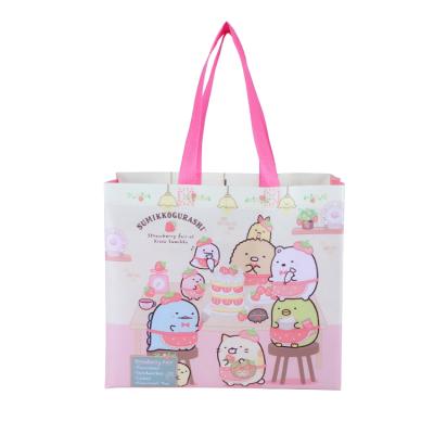 China Factory Custom Logo Eco - Friendly Printing Reusable Laminated Non Woven Bag Shopping Tote Bag for sale