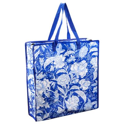 China China Eco-Friendly Manufacturer Custom Printed Shopping Bopp Laminated Recycled PP Woven Bag for sale