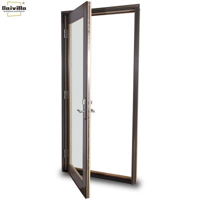 China Baivilla Modern Design Tempered Glass Toilet Soundproof Aluminum Door for sale