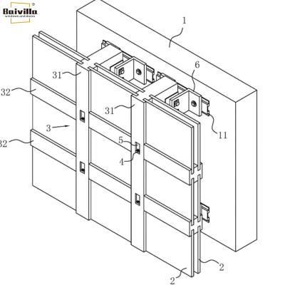 China Exposed / Visible Invisible Framing Glazing Curtain Wall Soundproof for sale