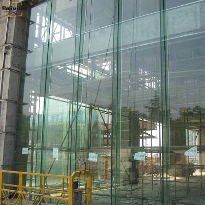 China Baivilla Curtain Glass Wall Soundproof Aluminum Frame Tempered Unitized Glass Curtain Wall for sale