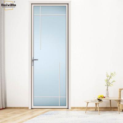 China Baivilla Soundproof Interior Flush Aluminum Door Custom Bathroom Door for sale