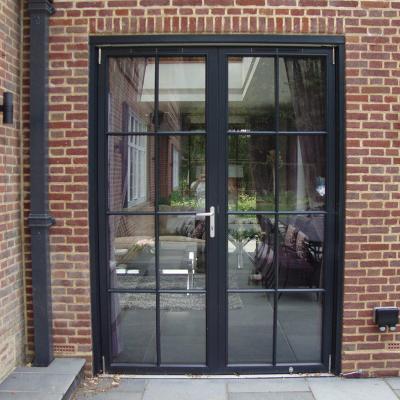 China Baivilla 40db Soundproof Aluminum Material Door Approved North American Exterior French Doors for sale