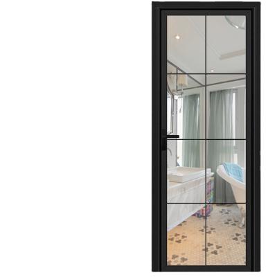 China Soundproof Residential And Commercial Modern Interior Doors Swing Aluminum Door Screen for sale