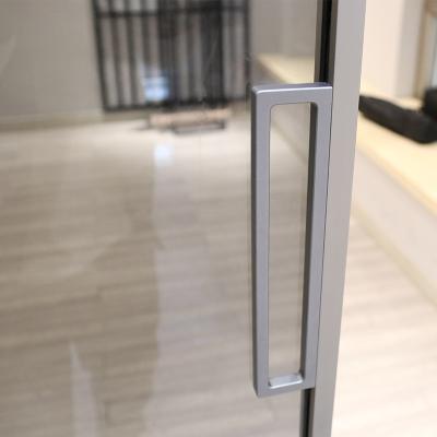 China Soundproof Linkage Frame Sliding Roller Glass Door Triple Folding Sliding Glass Door for sale