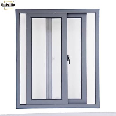 China European Style Soundproof Balcony Sliding Windows Full Set Aluminum Sliding Windows Aluminum Glass for sale