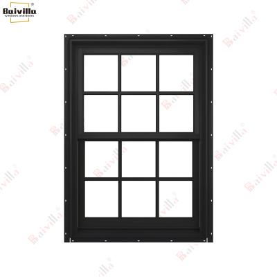 China Customized Soundproof Colors Thermal Break Hung Window Aluminum Windows Single Single Hung Window for sale