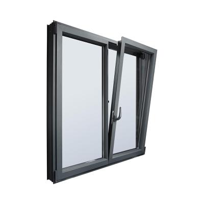 China Baivilla Soundproof Hurricane Windows Impact Resistant Aluminum Tilt And Turn Soundproof Insulated Glass Window for sale