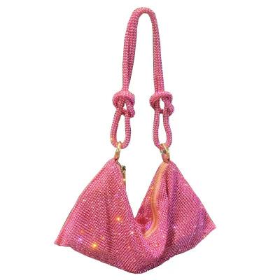 China Party evening purse grab bag handle rhinestones even clutch bag Crystal Dinner Party Wedding Purses and luxury handbag designer shopper hobo shoulder bag for sale