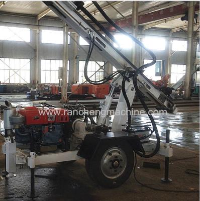 China Small Farms Hydraulic Well Water Well Machine RC120W Water Borehole Drilling Rig for sale