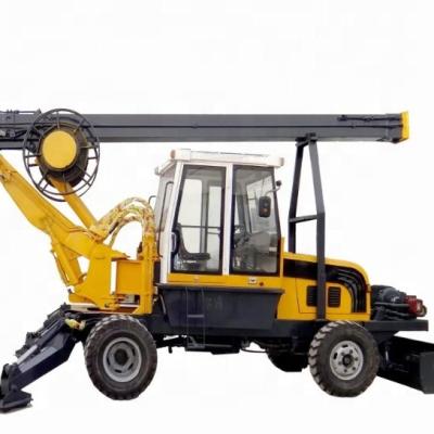 China Factory Most Economical Waterwheel Mounted Mini Rotary Piling Drilling Rig 13m Rig for sale