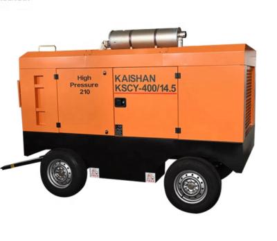 China Factory supplier Kaishan air compressor KSCY-400/14.5 lubricated portable screw diesel air compressor for sale for sale