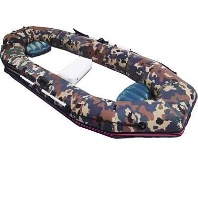 China Safe New Design Inflatable Boat PVC Coated Fabric Inflatable Kayak Boat Fishing Set for sale