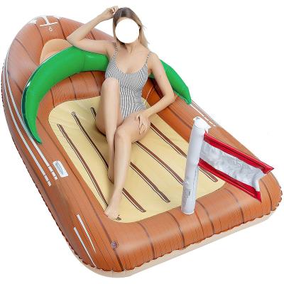 China Eco-friendly Outdoor Custom Inflatable Pool Float Beach Pool PVC Float Mat For Inflatable Adults for sale