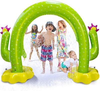 China Eco-friendly PVC Inflatable Cactus Sprinkler for Kids, Factory Price Water Toys Summer Yard, Outdoor Summer Play Sprinkler for sale