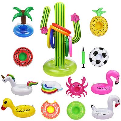 China Drink Holder Customized Inflatable Cooler and Inflatable Drink Holder Cup Holder Pool Float for sale