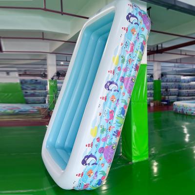 China Customized Rectangular Inflatable Swimming Pool Large Popular Design Kids Outdoor Inflatable Swimming Pools Swimming Pools for sale