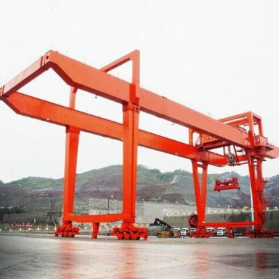 China Gantry Crane Port Hoist Container Lifting Crane Rubber Type 40 Ton Gantry Crane for sale