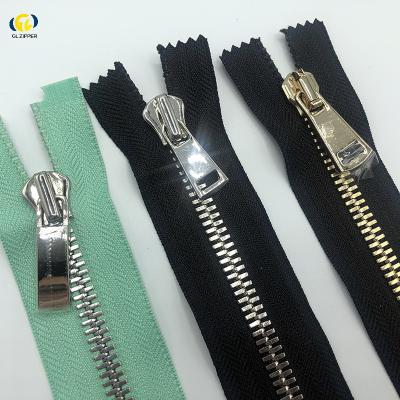 China Wholesale Custom High Quality Automatic Lock GL Corn Teeth No5# Metal Pulls Open End Open End Lock For Handbags for sale