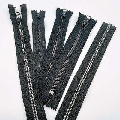 China Auto Lock High Grade Custom Black Luxur Tape Matte Tape Metal Vislon Special Zipper Supplier Manufacturer for sale