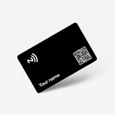 China Waterproof / Matte Black PVC Digital Business Card Waterproof NFC Tag213 for sale