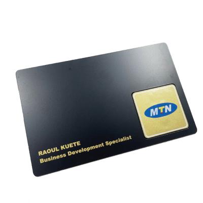 China Contactless Waterproof / Waterproof Metal NFC Smart Card / Loyalty Membership Metal Business Card for sale