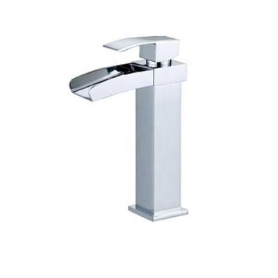 China Water Saving Water Saving Waterfall Single Handle Lavatory Faucet Thermostatic Faucets Elegant Designs for sale