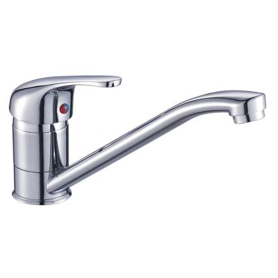 China Hot Sales Traditional Long Spring Zinc Handle Hot and Cold Water Chrome Single Lever Sink Mixer Tap for sale