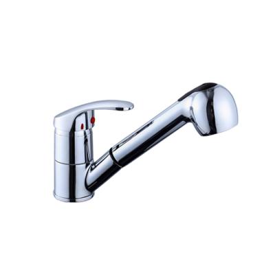 China B0055-H modern 2019 popular hot and cold water kitchen mixer tap America style pull out kitchen faucet for sale