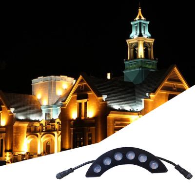 China Commercial Use High Quality Exterior Waterproof Curved Crescent Light Roof Landscape Lightingled Tile for sale