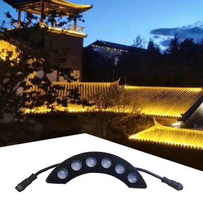 China Commercial super high brightness light source aluminum alloy roof tile light outdoor led use curve corrugated lights for sale