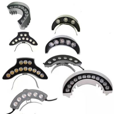 China Good quality commercial outdoor use waterproof curve corrugated tile roof crescent light 10w led for landscape for sale