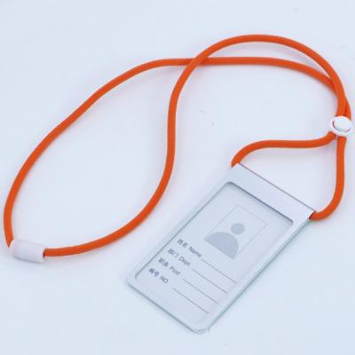 China Vertical Aluminum Working Staff Name Badge Holder ID Card Holder with Adjustable Lanyard/Strap for sale