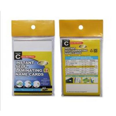 China Waterproof / Waterproof Item Popular Instant Self-Laminating Cards Size 66x100mm for sale