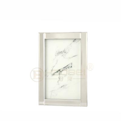 China Viable Modern White Silver Cutting Board Glass Sconce Tray Placemat Glass Coasters for sale