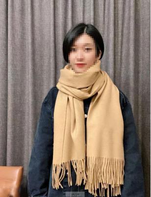 China 2021 European American new cheap plain knitted solid color cashmere feeling oversized pashmina scarf shawl for sale