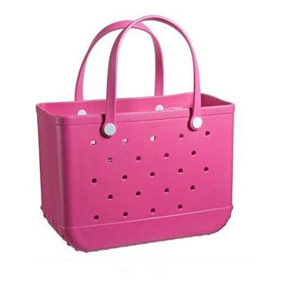 China Fashion Bogg Bag New Arrival Ready To Ship High Quality Custom EVA Silicone EVA Beach Bag Factory Wholesale Handbags Packing Bag for sale