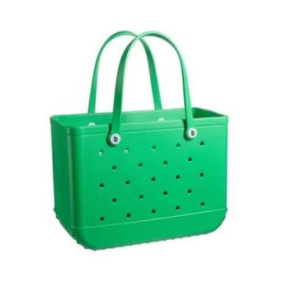 China Fashion Large Capacity Waterproof Washable EVA Tip Proof Tote Bag Durable Silicone Open Swamp Bags EVA Beach Tote Bag for sale