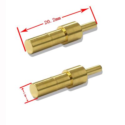 China Size 20.2mm Male Connector Pogo Connector Diameter 3.4mm Small Spring Pogo Pin RC0081 for sale