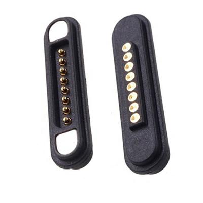 China Magnets Waterproof Pitch 2.2 Mm 9 Pin Magnetic Connector Pogo Pin Male Female Connector LH1003 for sale