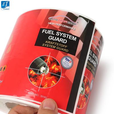 China Waterproof Custom Adhesive Vinyl Label Roll Sticker Printing Large Sticker Printing for sale