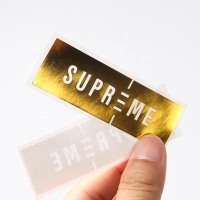 China Custum Waterproof Stickers Gold Foil Script Alphabet Stickers Transfer Metallic Gold Foil Stamped Stickers for sale