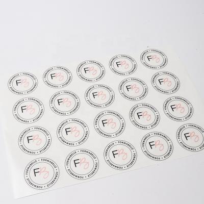 China Waterproof Planner Custom Printing Sticker Dot Transparent Dot Transparent Stickers Mini Circle Sticker for sale