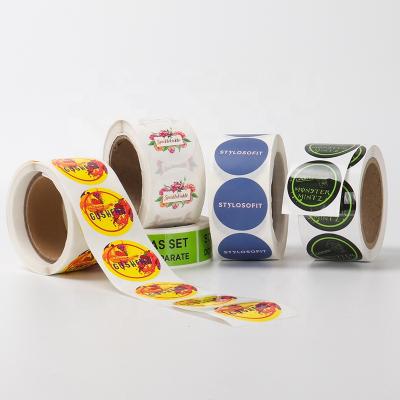 China Waterproof Custom Printed Vinyl Sticker, Logo Sticker Label Self Adhesive, Waterproof Labels Roll Printing For Packaging for sale