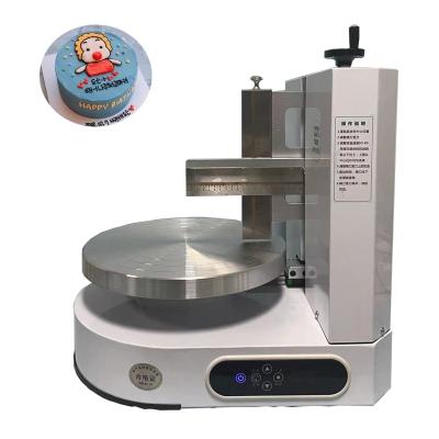 China Snack Factory Cake Cream Coating Decorate Coating Machine Automatic Birthday Cake Icing Decorating Machine for sale