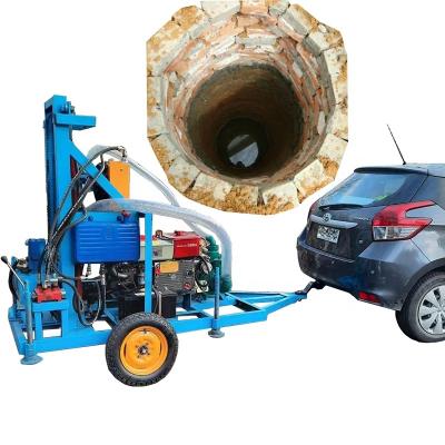 China Farms Senegal Hydraulic Portable Water Well Drilling Rig Machine Rock Drill Water Well Drilling Rigs for sale